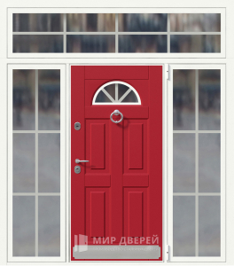 Стальная дверь Широкая №16 - фото вид снаружи