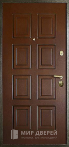 Железная дверь с МДФ в частный дом №21 - фото вид изнутри