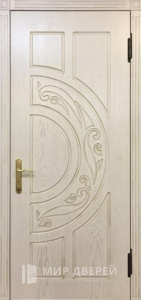 Стальная дверь МДФ №100 - фото вид снаружи