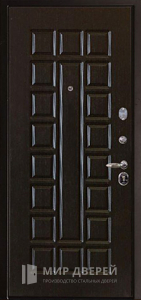 Входная дверь в дом зеленая №28 - фото вид изнутри