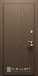 Стальная дверь Дизайнерская №33 - фото вид изнутри