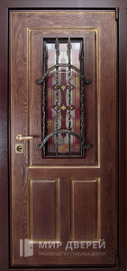 Металлические двери с терморазрывом и стеклом №20 - фото №1