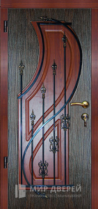 Дверь с ковкой №8 - фото вид изнутри