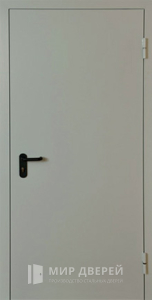 Однопольная противопожарная глухая дверь №1 - фото вид снаружи
