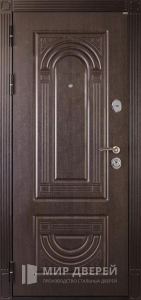 Дверь с порошком и панелью МДФ №18 - фото вид изнутри