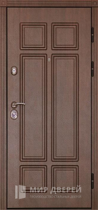 Стальная дверь МДФ №383 - фото вид снаружи