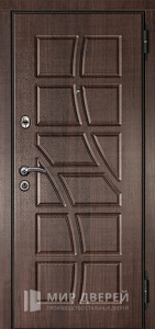 Входная металлическая дверь с МДФ отделкой №544 - фото вид снаружи