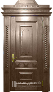 Входная элитная дверь в офис №13 - фото вид снаружи