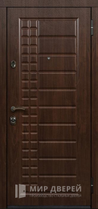 Стальная дверь МДФ №332 - фото вид снаружи