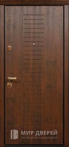 Стальная дверь МДФ №41 - фото вид снаружи