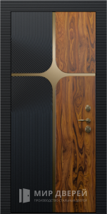 Стальная дверь Дизайнерская №13 - фото вид изнутри