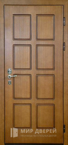 Стальная дверь МДФ №159 - фото вид снаружи