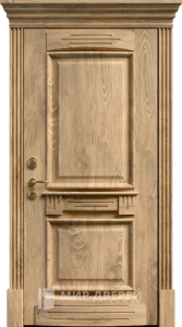 Стальная дверь Эксклюзивная №22 - фото вид снаружи