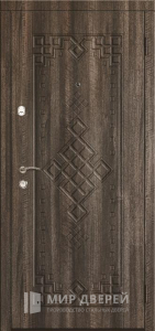 Стальная дверь МДФ №176 - фото вид снаружи