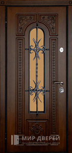 Дверь с ковкой №13 - фото вид изнутри