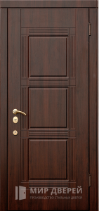 Стальная дверь МДФ №324 - фото вид снаружи