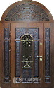 Металлическая дверь арка №1 - фото вид снаружи