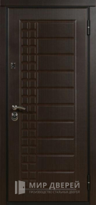 Стальная дверь МДФ №142 - фото вид снаружи