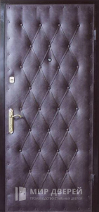 Стальная дверь Винилискожа №14 - фото вид снаружи