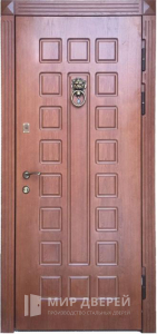 Стальная дверь МДФ №222 - фото вид снаружи
