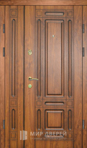 Премиальная дверь с рёзьбой из массива №94 - фото вид снаружи