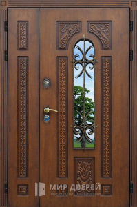Дверь входная со стеклопакетом №332 - фото №1