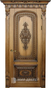 Современная элитная входная дверь №6 - фото вид снаружи