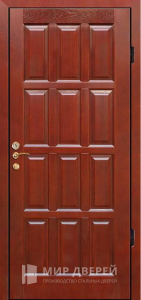 Стальная дверь МДФ №77 - фото вид снаружи