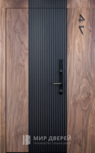 Металлически дверь с индивидуальным дизайном №1 - фото вид изнутри