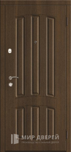 Стальная дверь МДФ №537 - фото вид снаружи