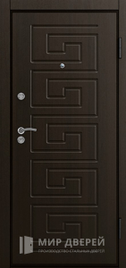 Стальная дверь МДФ №219 - фото вид снаружи