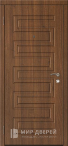 Стальная дверь с напылением и МДФ панелью №19 - фото вид изнутри