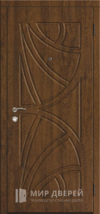 Стальная дверь МДФ №144 - фото вид снаружи