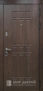 Стальная дверь МДФ на заказ №31 - фото вид снаружи