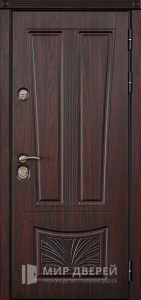 Стальная дверь МДФ №172 - фото вид снаружи