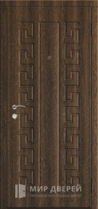 Стальная дверь МДФ №522 - фото вид снаружи