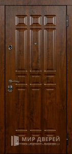 Стальная дверь МДФ №201 - фото вид снаружи
