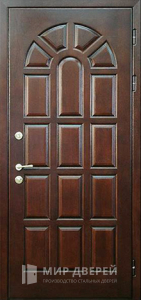 Стальная дверь МДФ №193 - фото вид снаружи