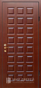 Стальная дверь МДФ с зеркалом на заказ №11 - фото вид снаружи