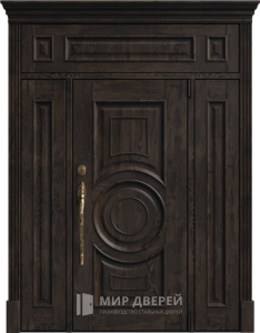 Стальная дверь Эксклюзивная №15 - фото вид снаружи