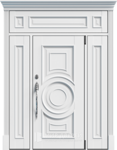 Стальная дверь Эксклюзивная №16 - фото вид снаружи
